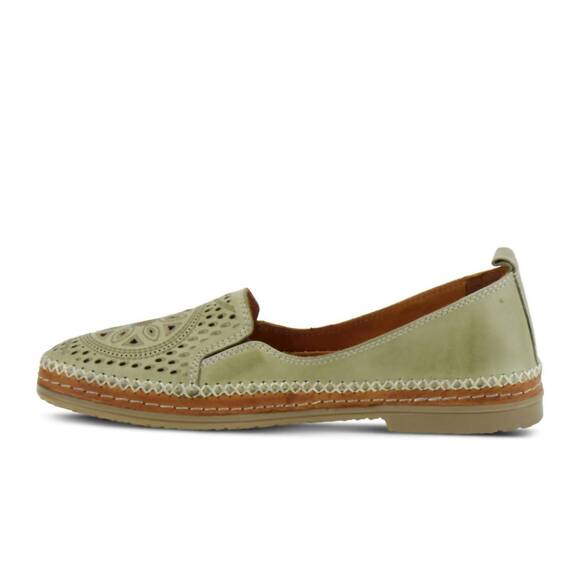 NEW SPRING STEP SHOES women's ingrid slip on loafer in olive green - Picture 3 of 5
